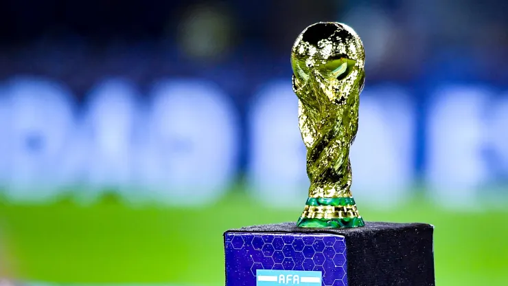 The FIFA World Cup trophy.
