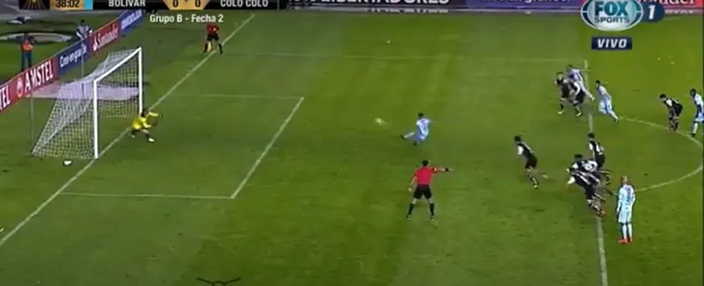 El penal de la polémica de Bolívar contra Colo Colo el 2018