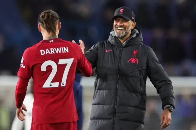 Jurgen Klopp tiene fe ciega en Darwin Núñez.