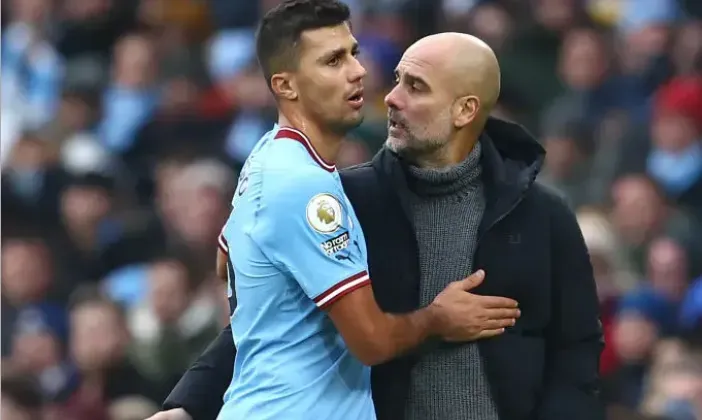 Pep Guardiola podrá contar con Rodri Hernández vs. Real Madrid en la vuelta de la Semifinal de la UEFA Champions League. Getty Images.