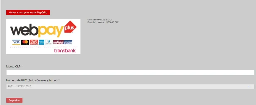 casas de apuestas con Webpay