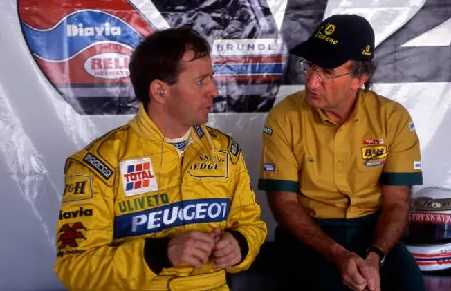 Martin Brundle fue piloto de Eddie Jordan, luego compañeros de transmisiones de F1.