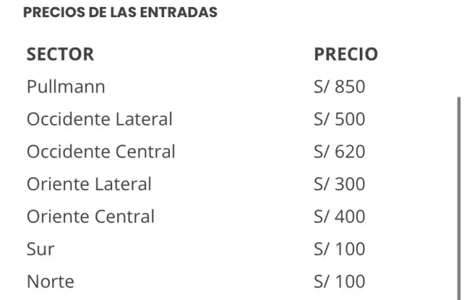 Precio de las entradas para el Perú vs. Uruguay. (Foto: Twitter).