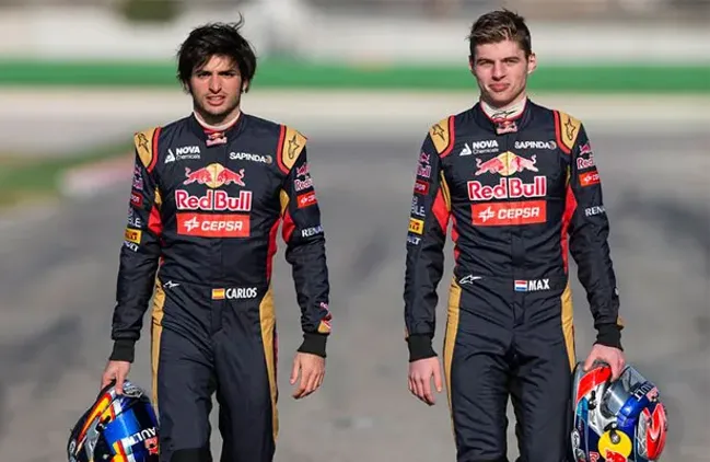 Verstappen y Sainz pelearon en Toro Rosso para llegar a Red Bull. El neerlandés ganó.