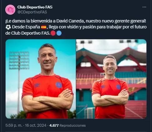 David Caneda, nuevo gerente general del FAS