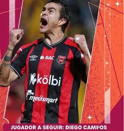 Diego Campos, figura de Alajuelense.