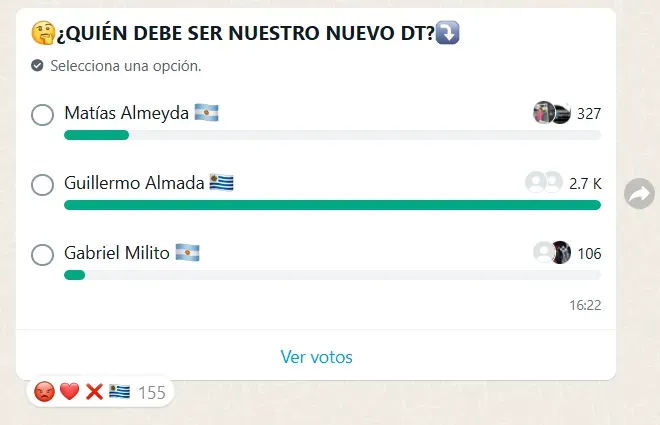 ¿Almada, Almeyda o Milito? Afición de Cruz Azul eligió al DT para reemplazar a Vicente Sánchez. Noticias en tiempo real