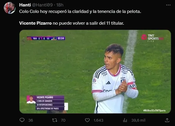 Hinchas piden a Pizarro de titular.