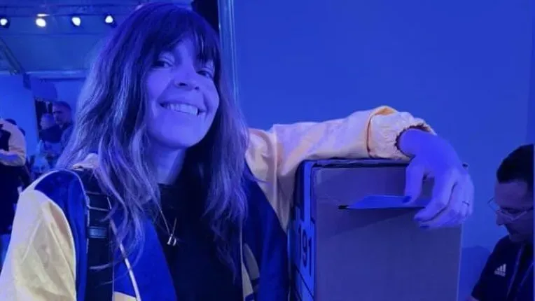 Dalma Maradona votando en las elecciones en Boca.