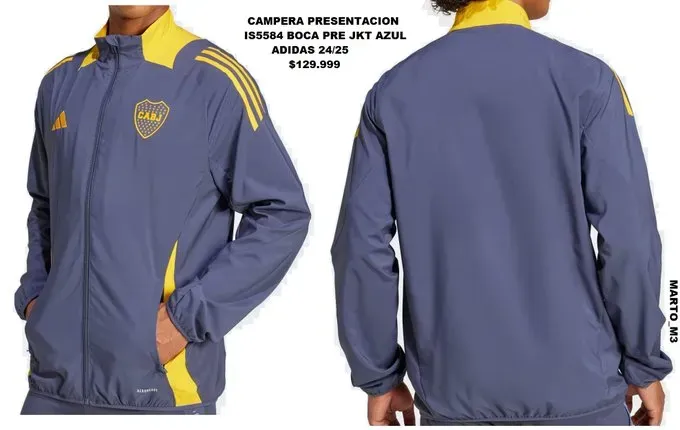 La campera de presentación azul de Boca.