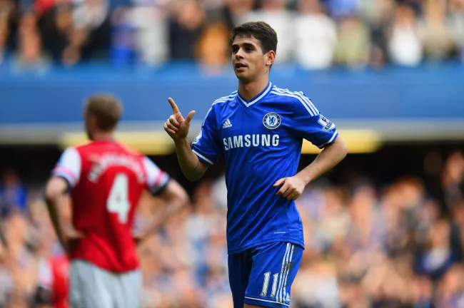Oscar, ex jugador brasileño durante su etapa en Chelsea. (Getty Images)