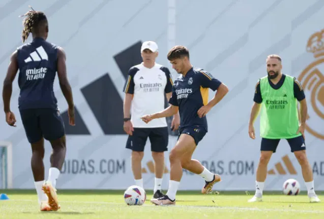 Carlo Ancelotti podría perder a Brahim Díaz durante cinco partidos en enero del 2024, por su posible convocatoria a la Selección de Marruecos para jugar la Copa África. Getty Images.