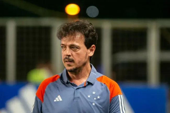 Fernando Diniz durante partida contra o Flamengo no Campeonato Brasileiro A 2024. Foto: Fernando Moreno/AGIF