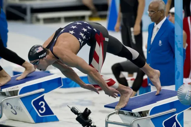 Michael Phelps brilló en Beijing 2008 con los Speedo LZR Racer, aunque no los utilizó en todas las pruebas. IMAGO