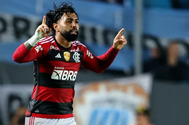 Foto: Fotobairesarg/AGIF – Gabigol fez o gol do Flamengo contra o Racing na temporada