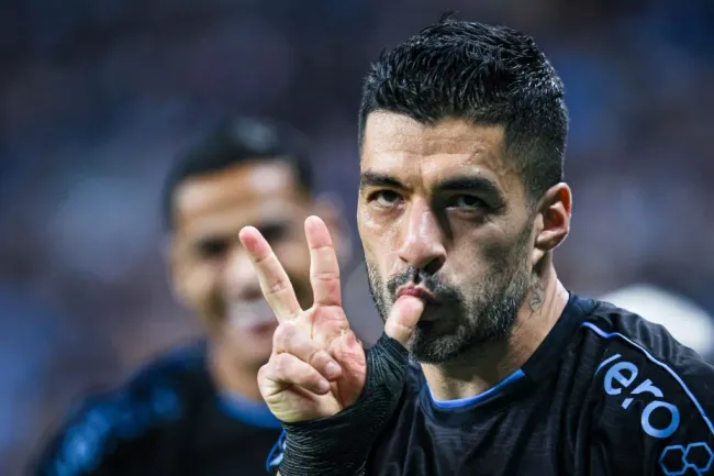 Suárez foi exaltado – Foto: Maxi Franzoi/AGIF.