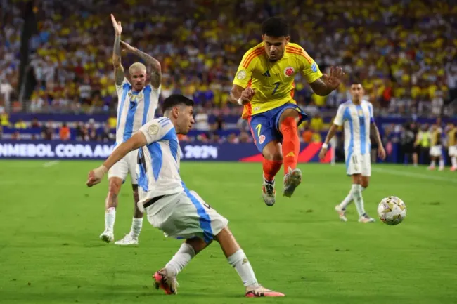 Gonzalo Montiel, presente en la final de la Copa América 2024 entre Argentina y Colombia. / Getty IMages.