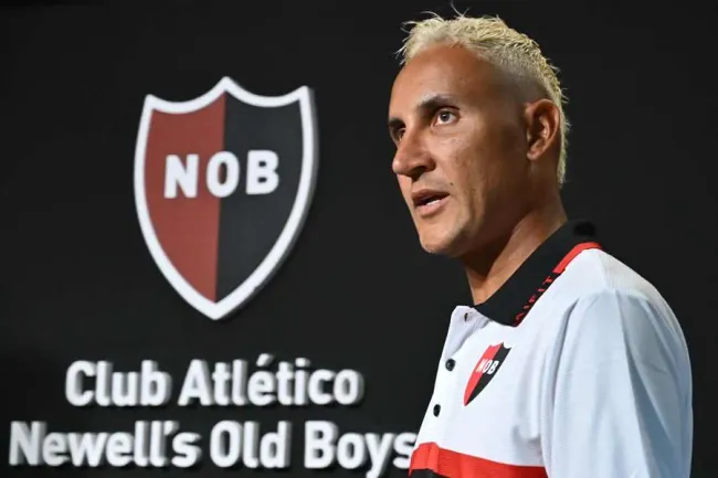 Keylor Navas con  Newell’s