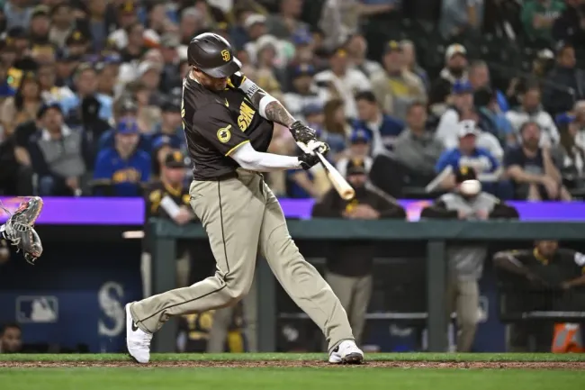 Manny Machado se convirtió en el líder histórico de HR en los Padres con 164 | 10 de septiembre 2024 vs Marineros de Seattle, T-Mobile Park (Getty Images)