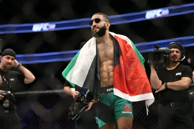 Belal Muhammad es uno de los luchadores de UFC que ha sacado la voz por Palestina. Foto: Getty Images.