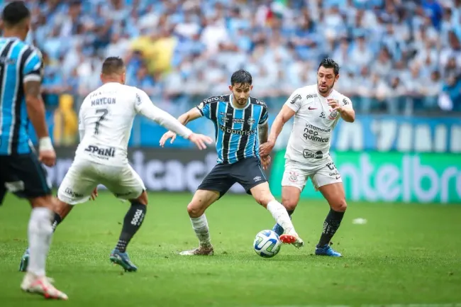 O Grêmio foi derrotado em casa pelo Corinthians (Foto: Lucas Uebel/Grêmio/Divulgação)