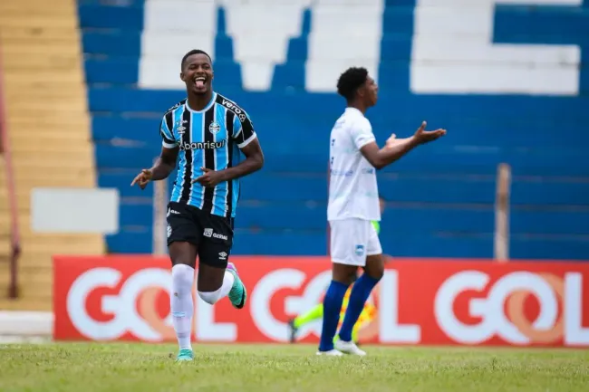 Jardiel brilhou com muitos gols na Copinha (Foto: Renan Jardim/Grêmio FBPA/Divulgação)