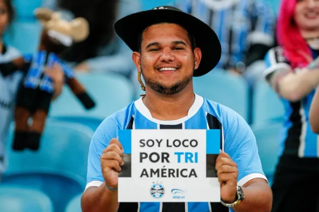 Torcedor do Grêmio. (Photo by Lucas Uebel/Getty Images)