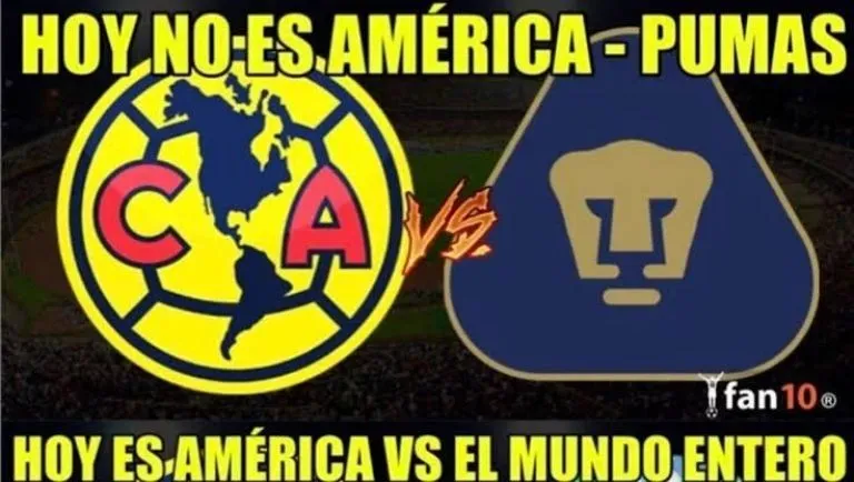 clasico capitalino america pumas estadio azteca arbitraje var memes