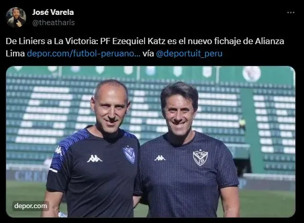 Alianza Lima presenta a su nuevo preparador físico. (Foto: Twitter).