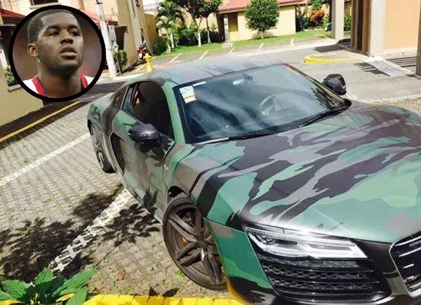 El exótico Audi R8 de Joel Campbell. (Foto: Tork)