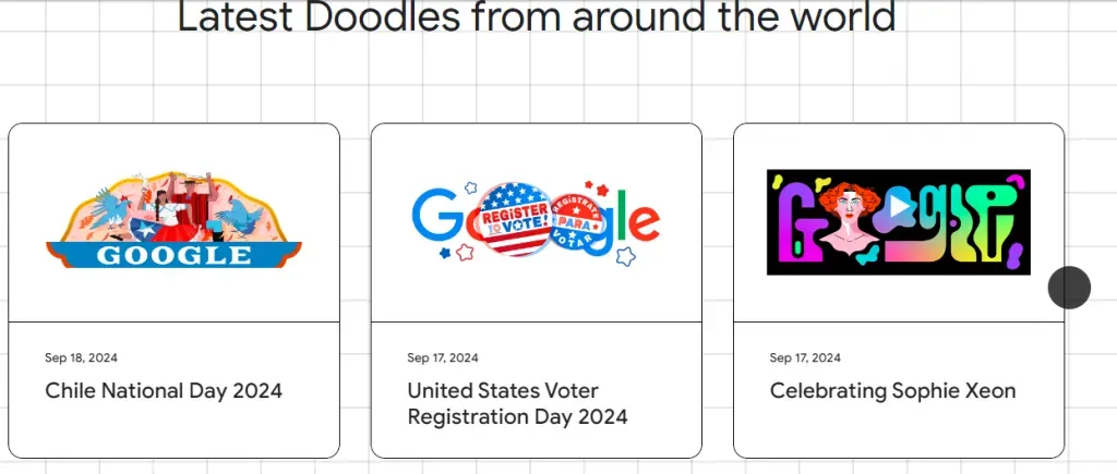 Biblioteca de Doodles, Google.