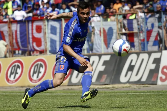 Marcelo Jorquera apenas jugó 13 partidos con la camiseta de Universidad de Chile entre el 2013 y 2014. | Foto: Photosport.