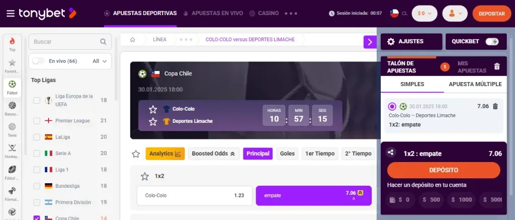Tonybet opiniones