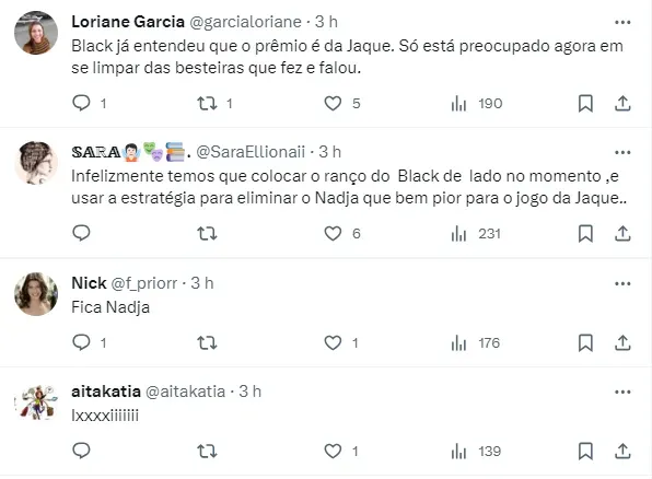 Internautas comentam sobre atitude de Cezar Black – Fonte: Twitter