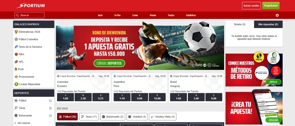 Código promocional Sportium