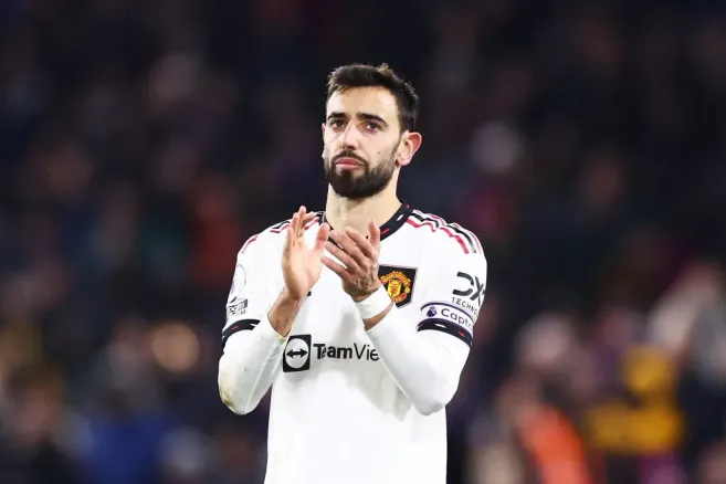 Bruno Fernandes, jogador do Manchester United (Photo by Clive Rose/Getty Images)