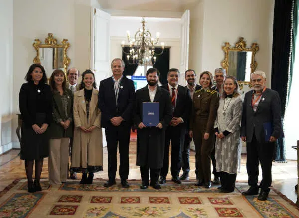 Reunión en La Moneda. Foto: Censo.