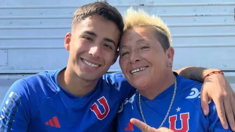 Lucas Assadi y la histórica Isabel Berríos en la U.