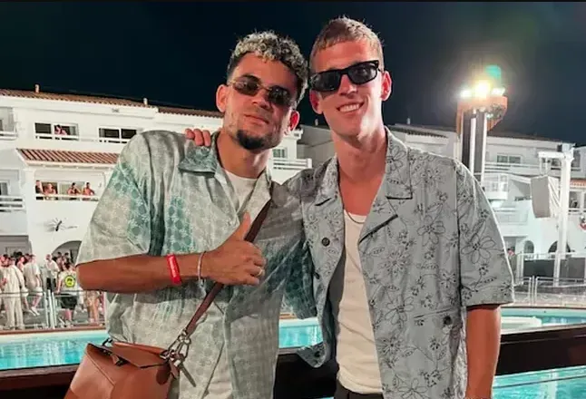 Luis Díaz y Dani Olmo. Foto: Redes sociales de Dani Olmo