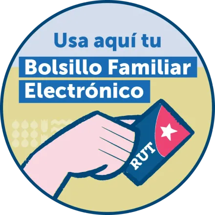 Los comercios que tengan este logo ofrecen pago con Bolsillo Familiar.