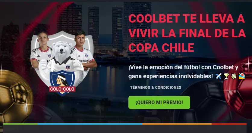 Junto a Coolbet Chile puedes estar en la final de la Copa Chile 2023. Foto: Coolbet Chile.