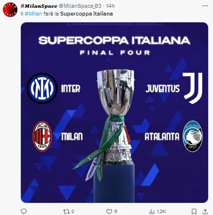 The “Final Four” for the Suppercoppa