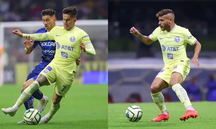 Rodríguez y Dos Santos no ingresaron bien ante Necaxa (Imago7)