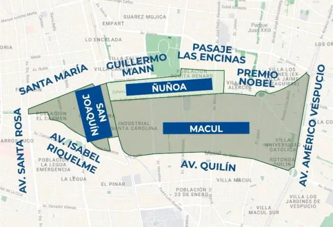 Mapa del corte de agua | Foto: Aguas Andinas