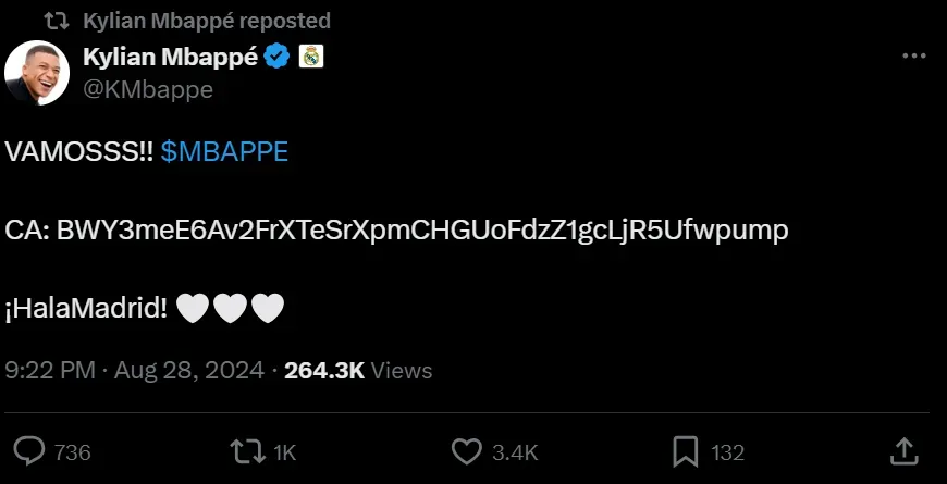 Was Mbappe's X account hacked? Mysterious posts of the Real Madrid ...