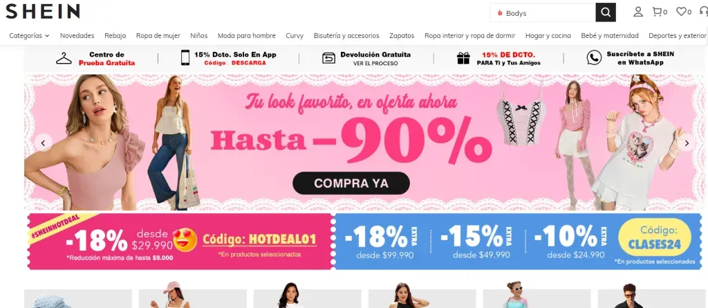 Las compras en Shein pasarán a ser más caras.