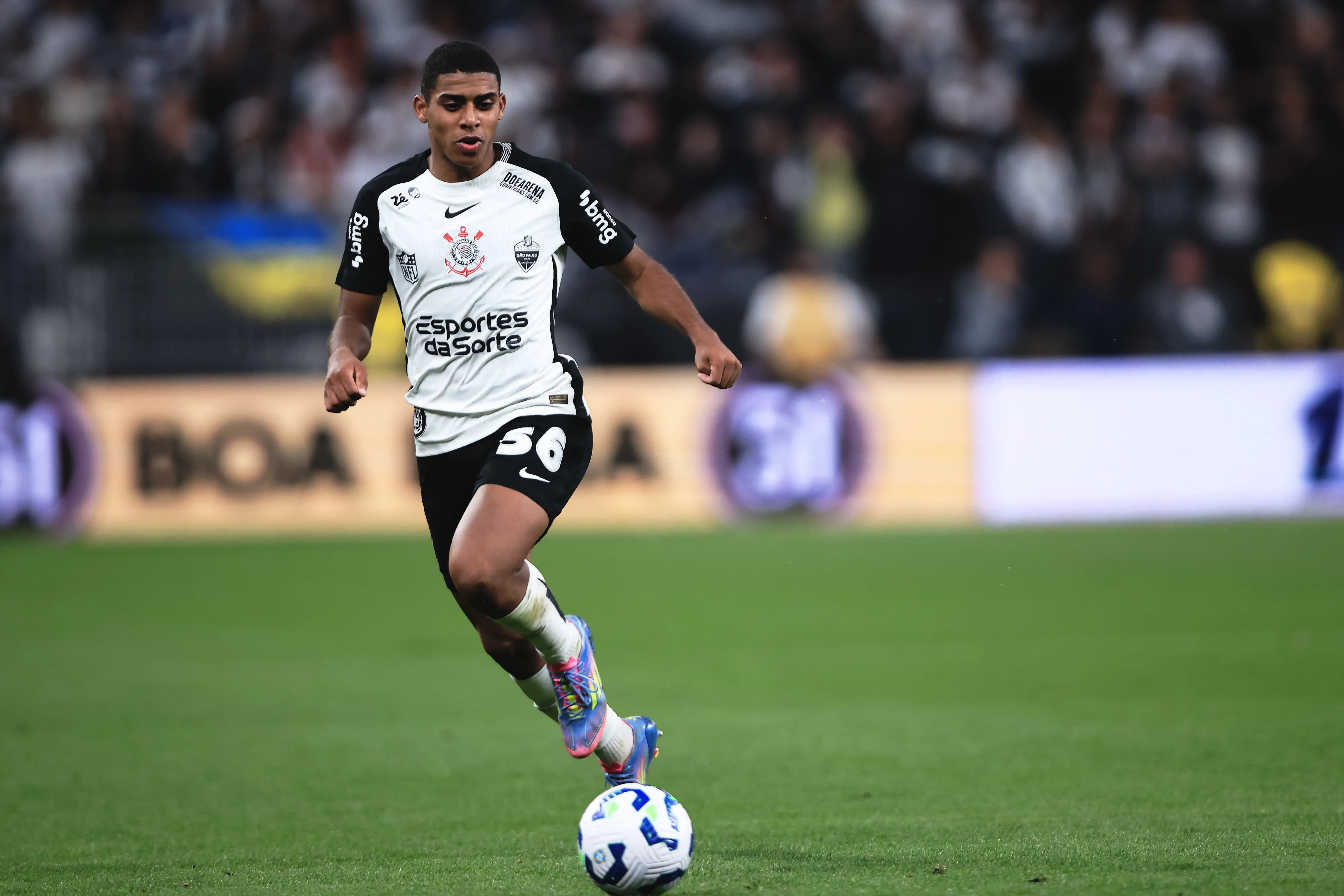 Gui Negão durante partida pelo Corinthians. Foto: Ettore Chiereguini/AGIF