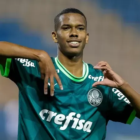 Estêvão, jogador palmeirense, craque do SUB-17. Fabio Menotti/Palmeiras