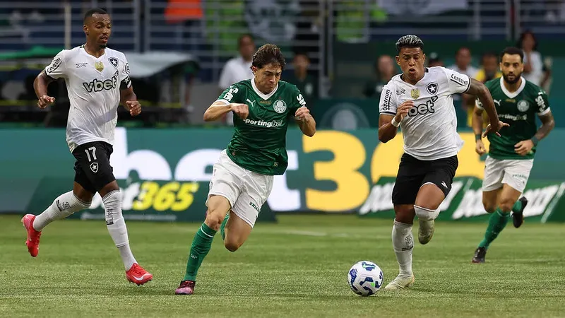 Palmeiras e Botafogo já se enfrentaram neste ano, pelo Brasileirão, e ficaram no 0 a 0. Foto: Cesar Greco/Palmeiras
