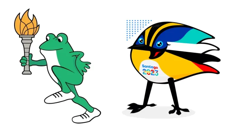Coqui y Fiu, la primera y la más reciente mascota de los Juegos Panamericanos